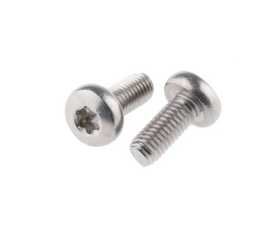 63-7456-41 Plain Pan Stainless Steel Tamper Proof Security Screw, M5 x 12mm 262-5960