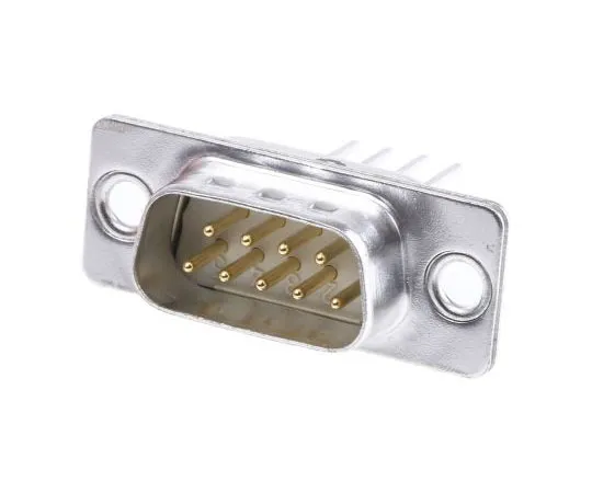 63-7382-38 Harting 2.74mm Pitch 9 Way Straight Panel Mount Male Wire Wrap D-sub Connector 9670095607
