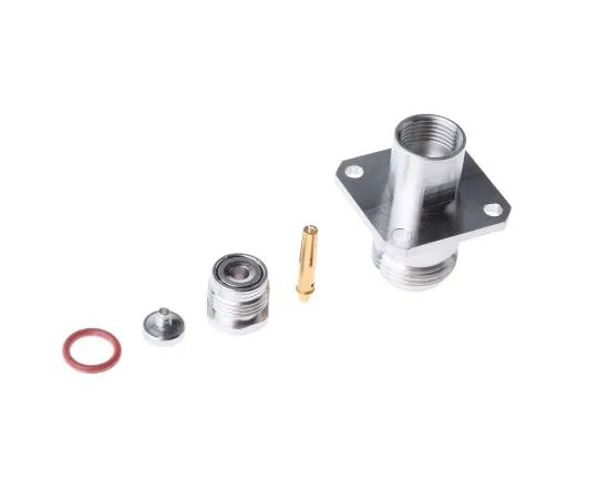 63-7474-69 Radiall 50Ω Straight Panel Mount N Type Connector, jack, Clamp Termination, 0 → 11GHz, RG179, RG187, RG188, RG316 R161252000