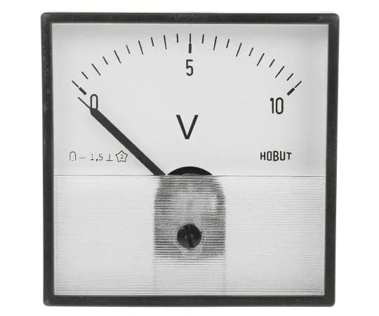 63-7488-76 HOBUT DC Analogue Voltmeter, 10V, 56 (Dia.) mm, PD721MCS10V/2-001