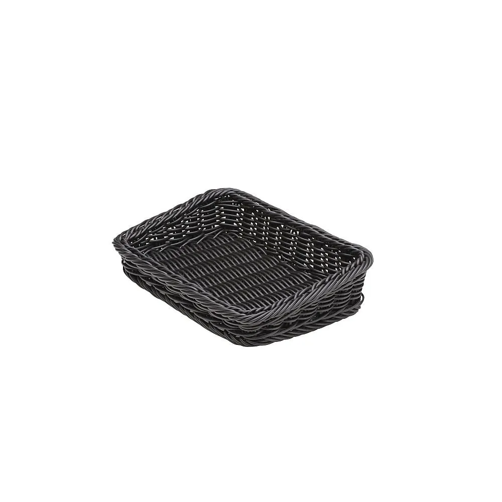 62-6402-76 Resin Futabuchi Display Basket Tilt Small Black 91-028B