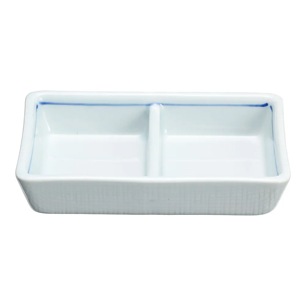 62-6788-69 Celadon Strips, 2 Partitions, Dish Large T03-203