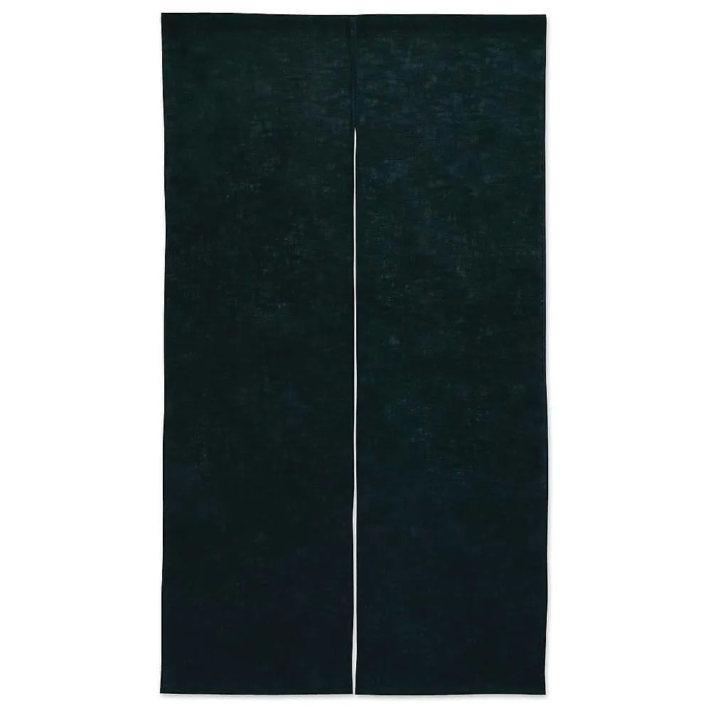 62-6318-99 Hanma Noren Cotton Linen Plain Black 001-08
