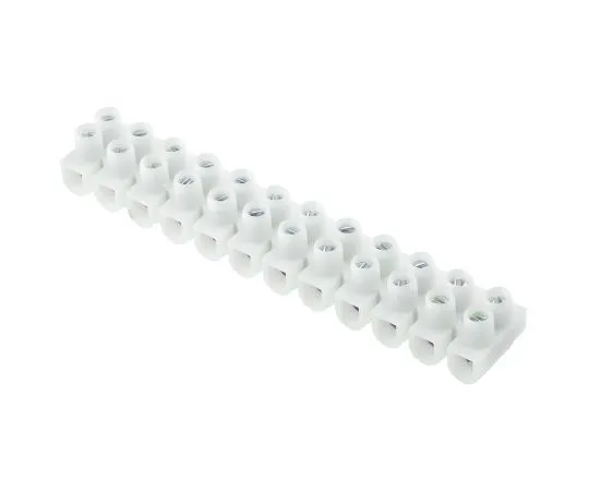 63-7463-07 Legrand 0 342 21 Terminal Strip, Straight, 12way, 2 Row, 24A, 400 V, length 94mm, White 0 342 21