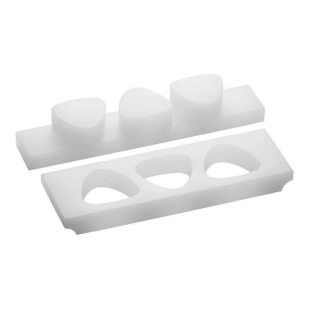 62-6472-88 Yama-PE Rice Ball with Pressed Cover, Type B, 3 Holes, Small