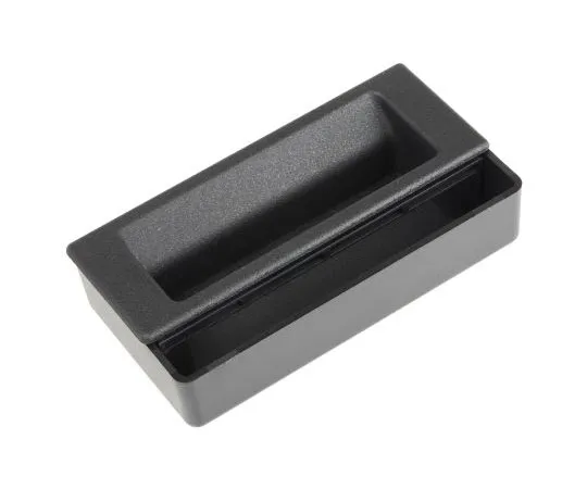 63-7384-09 RS PRO Black Plastic Concealed Fixings Drawer Handle, 124mm 161-1957