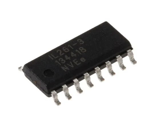 63-7356-91 IL261-3E NVE, PCB SMT, 5-Channel Digital Isolator 110MBps, 2.5 kVrms, 16-Pin SOIC IL261-3E