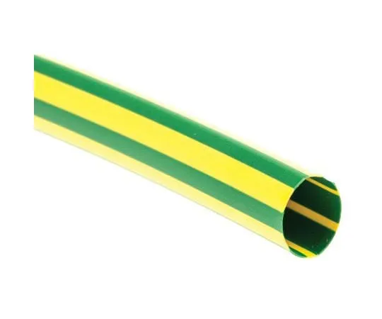 63-7498-95 TE Connectivity Green/Yellow No Heat Shrink Tubing 10mm Sleeve Dia. x 1.5m Length, DCPT Series 2:1 Ratio DCPT-10/5-45-1.5M