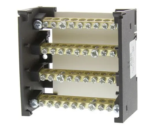 63-7532-03 Entrelec Distribution Block, 16 inputmm², 8 Way, 80A, 600 V, Grey 1SNA179534R2200