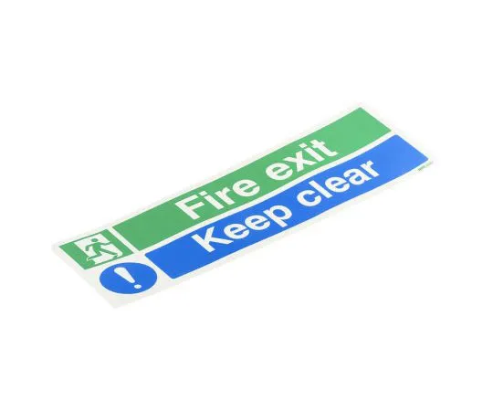 63-7511-53 RS PRO Vinyl Fire Safety Label, FIRE EXIT Sign With English Text Self-Adhesive, 450 x 150mm 370-1762