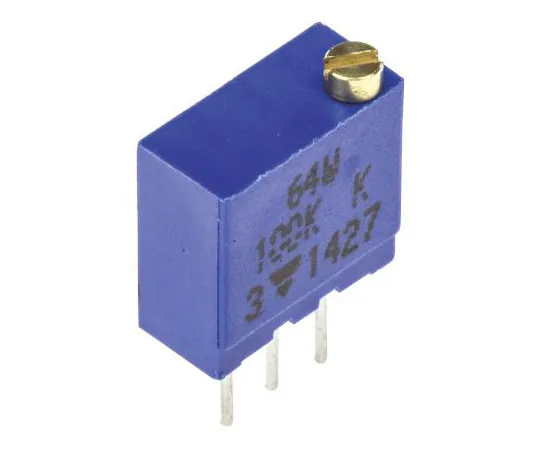 63-7379-28 100kΩ Through Hole Trimmer Potentiometer 0.5W Top Adjust Vishay 64W Series M64W104KB40