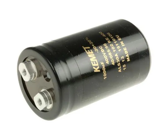 63-7516-78 KEMET 1000μF 400V dc Aluminium Electrolytic Capacitor, Chassis Mount 51 x 82mm +85°C 51mm 82mm ALS30A102KE400