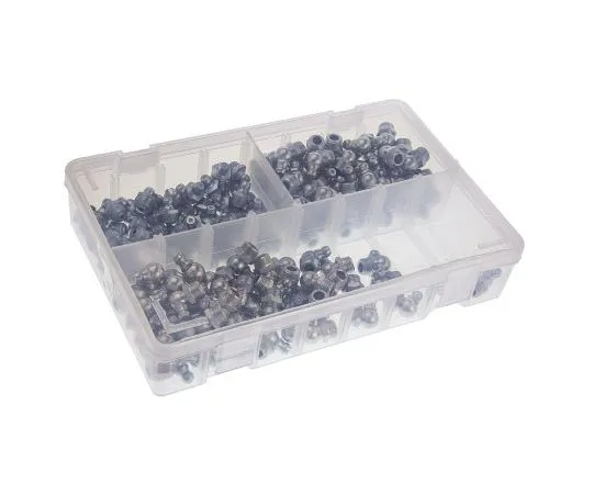 63-7417-25 RS PRO Grease Nipple Kit Contains H1 Straight 10x1 mm (x50); H2-45 10x1 mm (x50); H3-90 10x1 mm (x50); Box 195-4087