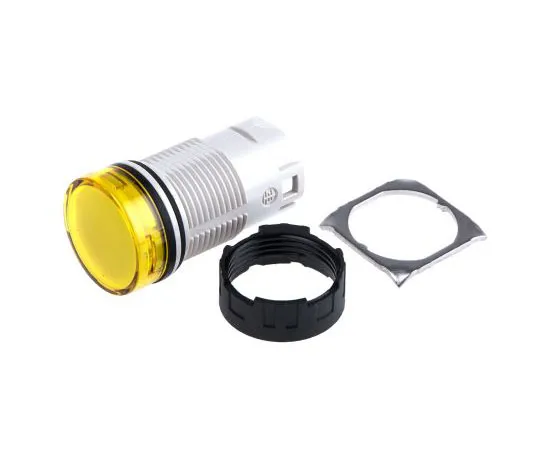 63-7536-40 Schneider Electric Harmony XB6 Series, Yellow Pilot Light Head, 16mm Cutout ZB6AV5