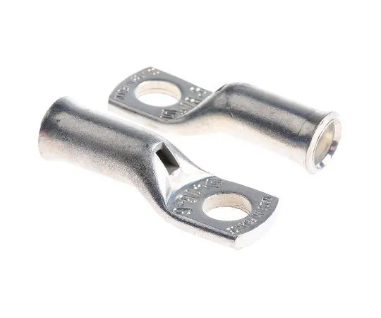 63-7486-46 TE Connectivity XCT Series Uninsulated Tubular Ring Terminal, 6mm Stud Size, 16mm² to 16mm² Wire Size 710030-3