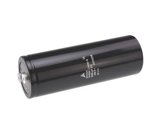 63-7414-77 EPCOS 6000μF 350V dc Aluminium Electrolytic Capacitor, Chassis Mount 76.9 (Dia.) x 220.7mm 76.9mm B43550C4608Q
