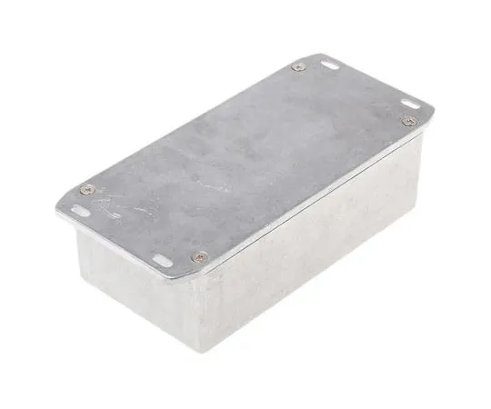 63-7499-84 Hammond 1590, Die Cast Aluminium Enclosure, IP54, Shielded, 153 x 82 x 46mm 1590P1FL