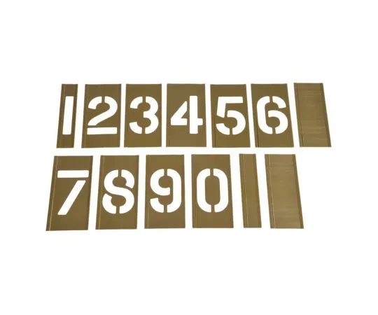 63-7486-84 AT Brown Brass Stencil, 2in 150138