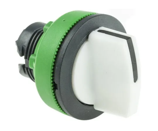 63-7389-38 Schneider Electric Harmony XB5 3 Position Selector Switch Head Standard Handle White Spring Return Right to Centre ZB5FD801