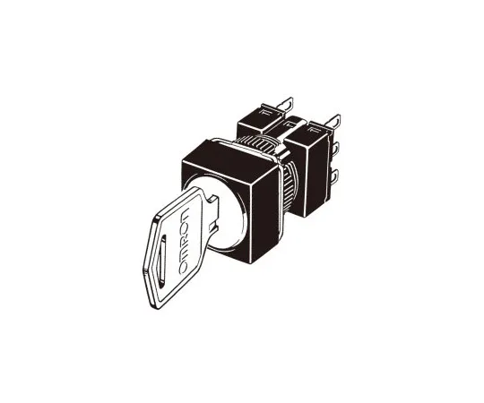 62-4764-72 Key type selector switch (Round body Φ16) operating part A165K A165K-A3ML