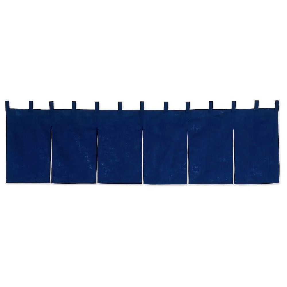 62-6319-10 Counter Noren Cotton Linen Plain Navy 001-10