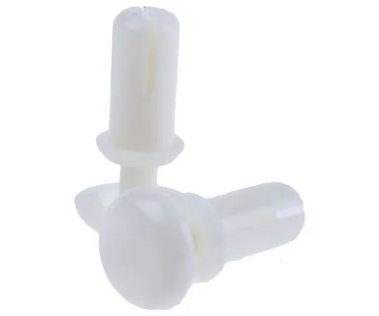 63-7451-35 9mm White Plain Nylon Snap Rivet, 3.5mm diameter, 4.5 → 5.5 mm Thickness SR-3570W