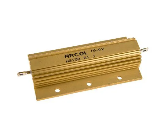 63-7484-08 Arcol HS150 Series Aluminium Ho***d Axial Wire Wound Panel Mount Resistor, 100mΩ ±5% 150W HS150 R1 J