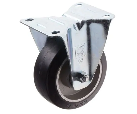 63-7417-65 RS PRO Fixed Castor Wheel, 150kg Load Capacity, 100mm Wheel Diameter 196-5009