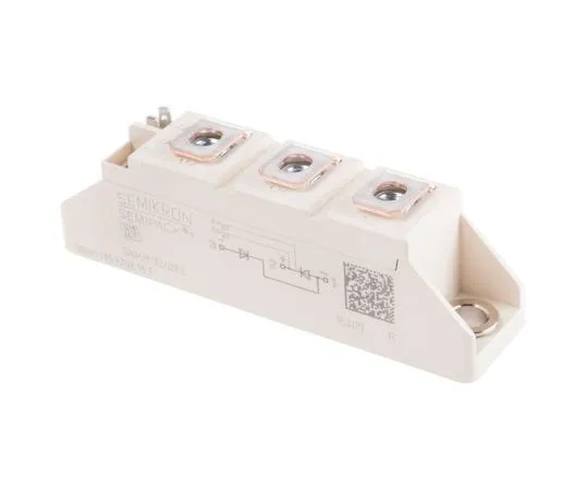 63-7428-22 Semikron, SKKH 92/08 E, Diode/Thyristor Module SCR SCR, 95A 800V, 5-Pin Semipack1 SKKH 92/08 E