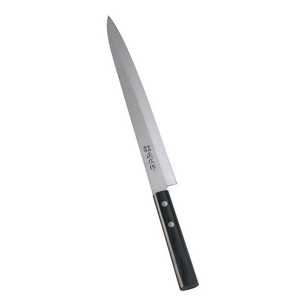 62-6409-72 Masahiro Stainless Steel Wagyocho Yanagi Blade (Single-Flute) 24 cm 10613