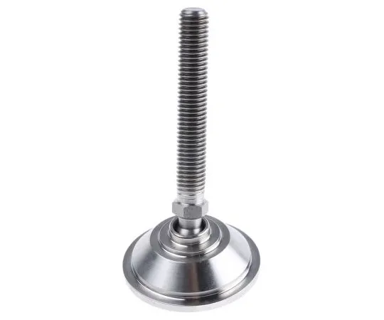63-7492-49 Nu-Tech Engineering Stainless Steel Adjustable Feet A080/014 55mm Dia. 105mm 1500kg Static load Capacity ,75mm M12 A080/014