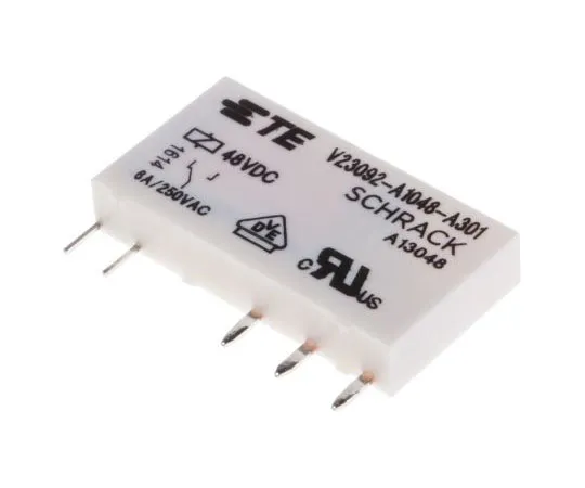 63-7437-68 TE ConnectivitySNR SPDT Non-Latching Relay PCB Mount, 48V dc Coil, 6A V23092A1048A301