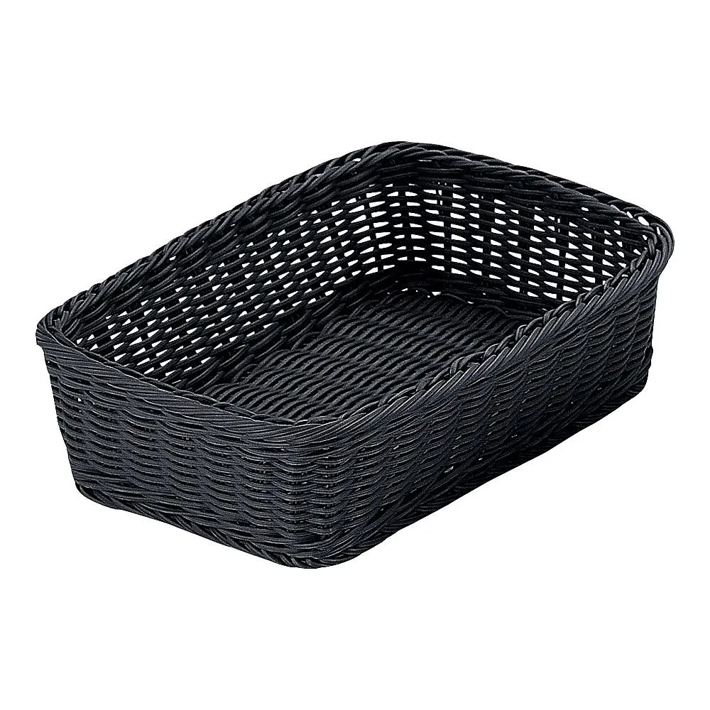 62-6403-29 PP Square Basket Black 30 Type RE-335-BK