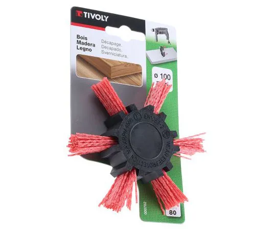 63-7431-57 Tivoly Nylon Abrasive Circular Brush, 2500rpm, 100mm Diameter 782