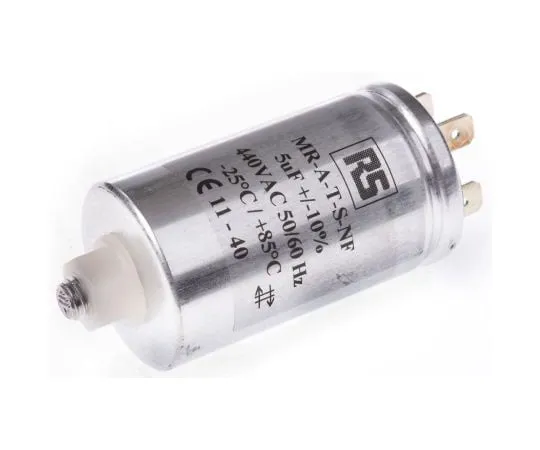 63-7417-52 RS Pro 5μF Polypropylene Capacitor PP 440V ac ±10% Tolerance Screw Mount 196-4668
