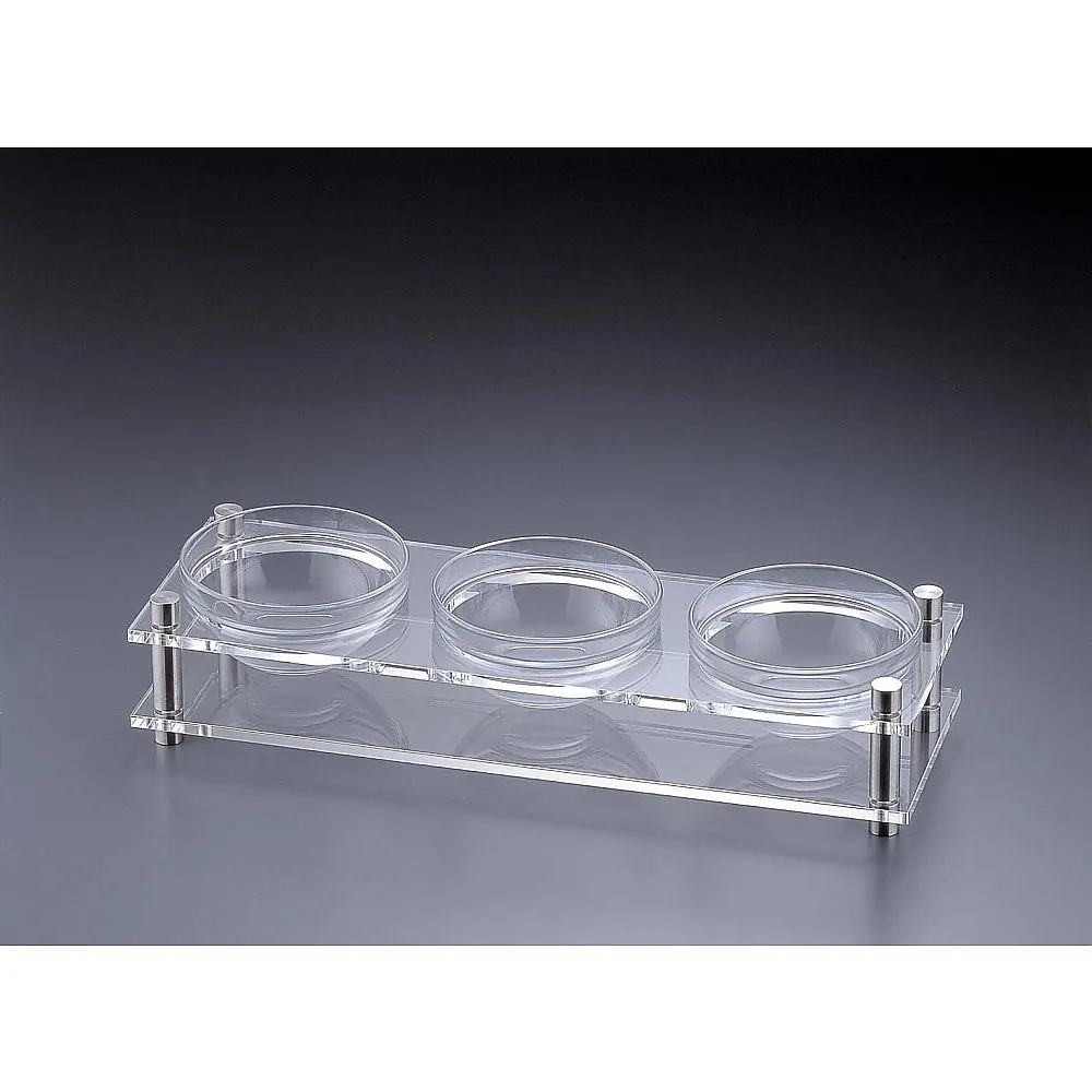 62-6670-76 Acrylic Condiment Stand 1 Level 3 Hole B30-3