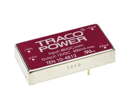 63-7443-40 TRACOPOWER TEN 10 10W Isolated DC-DC Converter Through Hole, Voltage in 36 → 72 V dc, Voltage out 12V dc TEN 10-4812