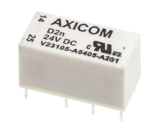 63-7464-42 TE Connectivity DPDT Non-Latching Relay PCB Mount, 24V dc Coil V23105A5405A201