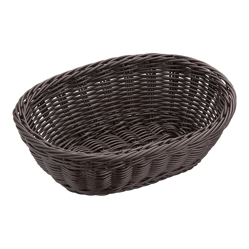 62-6581-97 Resin basket small type dark brown tea 91-070C