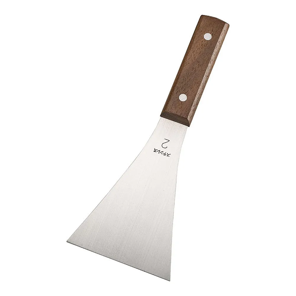62-6544-76 Wooden Handle Triangle Spatula Medium WSV05002
