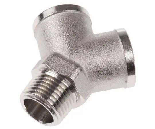 63-7510-92 Legris 0911 Brass Pneumatic Y Threaded Adapter, R 1/2 Male x G 1/2 Female 1/2in 0911 00 21