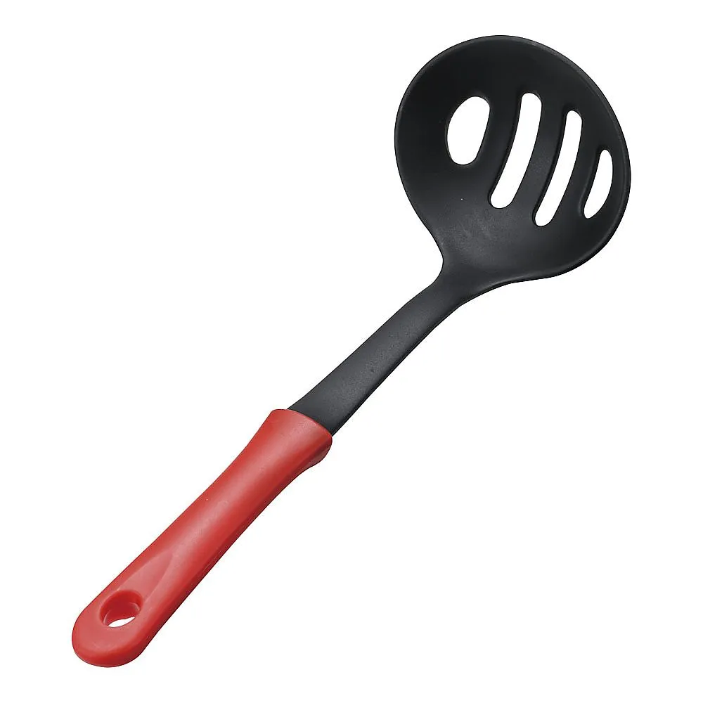 62-6457-19 Mini kitchen nylon perforated ladle red