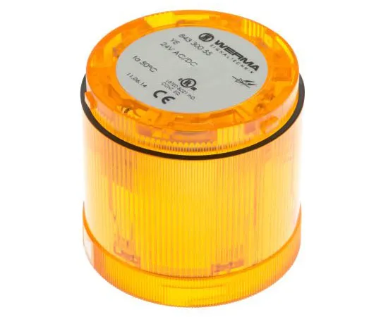 63-7478-69 KombiSIGN 70 843 Beacon Unit, Orange LED, Steady Light Effect, 24 V dc 84330055