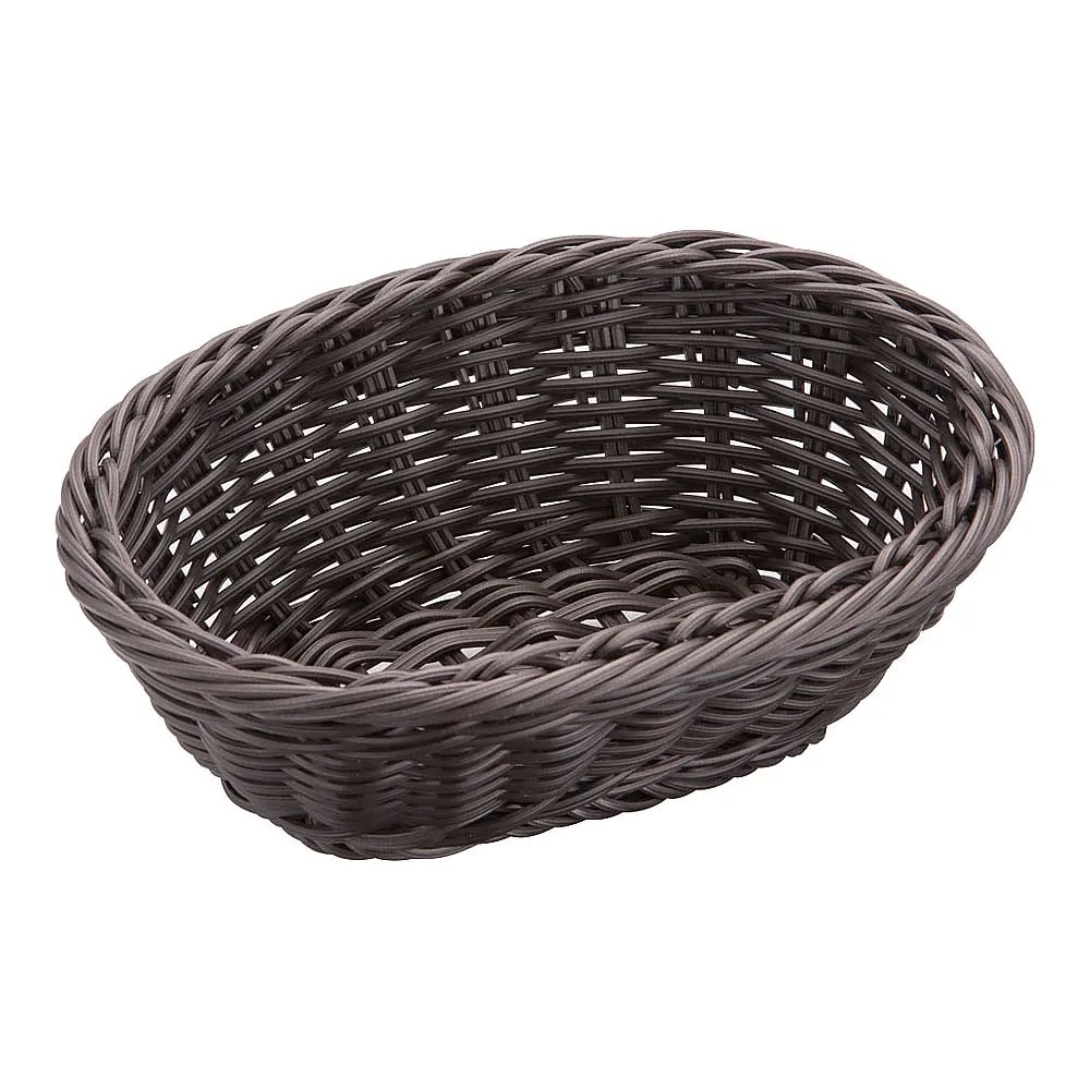 62-6581-99 Resin basket small type dark brown tea 91-068C