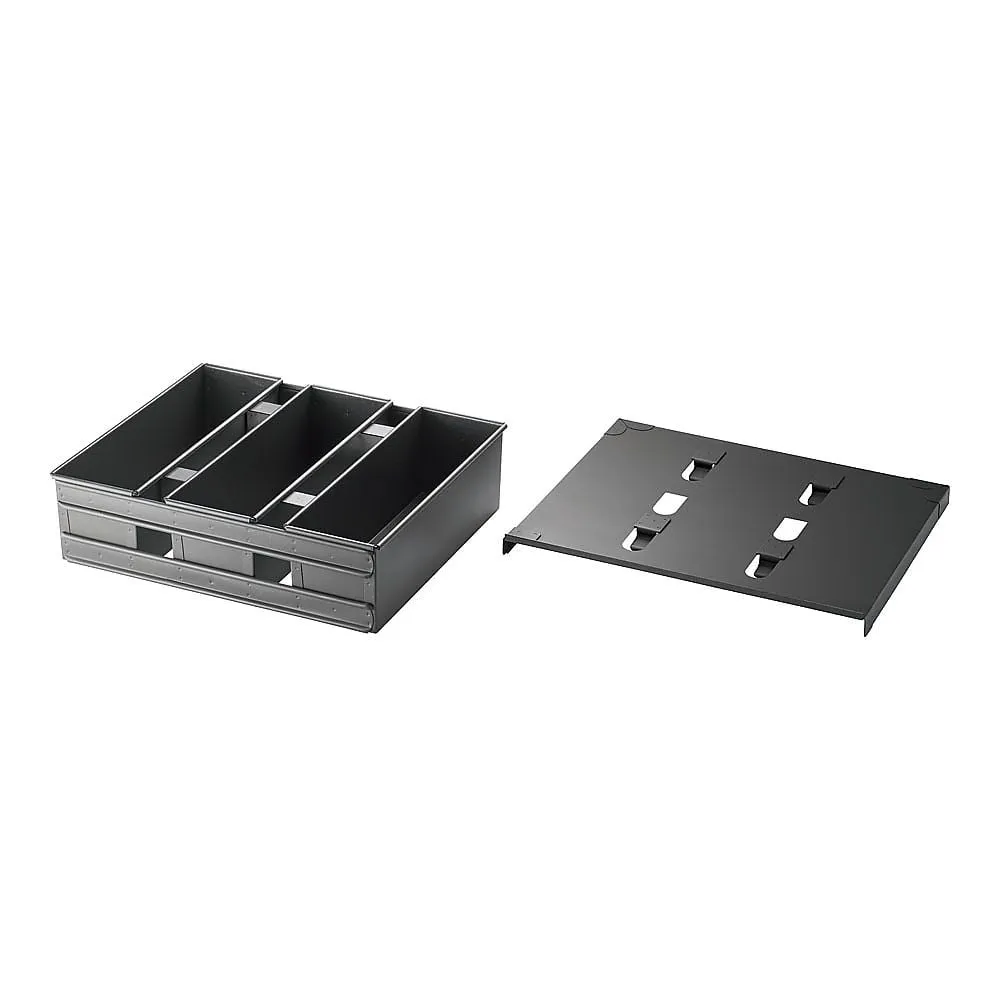 62-6575-65 Sluton Tri-Plus 3-Loaf Bread Mould 3-Connection (with Lid)