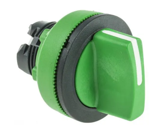 63-7389-20 Schneider Electric Harmony XB5 2 Position Selector Switch Head Standard Handle Green Spring Return Right to Left ZB5FD403