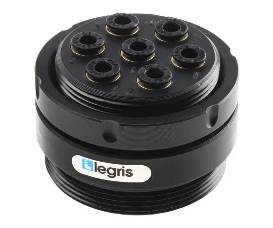 63-7510-20 Legris Male Tube Manifold Connector, 7 Tube Connections , For Tube Outside Diameter 4mm 3320 04 00 07