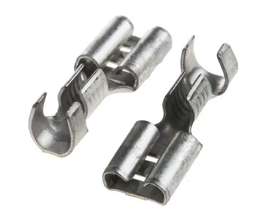 63-7446-67 TE Connectivity FASTON .250 Series Crimp Receptacle, 6.35 x 0.81mm, 2mm² to 3mm², 14AWG to 12AWG, Tin Plated 41829-1