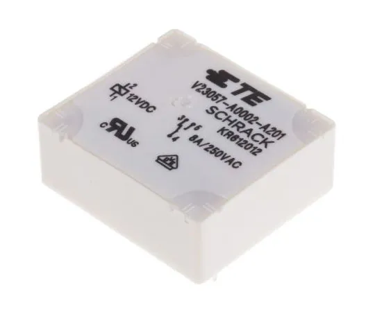 63-7452-09 TE ConnectivityE SPDT Non-Latching Relay PCB Mount, 12V dc Coil, 8A 1393215-6