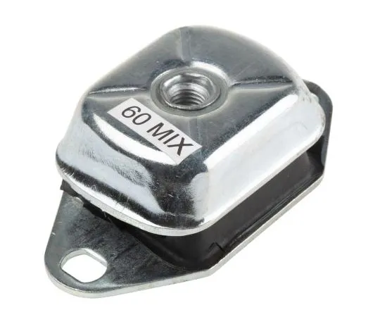 63-7385-65 RS PRO M12 Zinc Plated Steel Anti Vibration Mount 100 Compression Load ,114mm dia. Natural Rubber +100°C 162-3242
